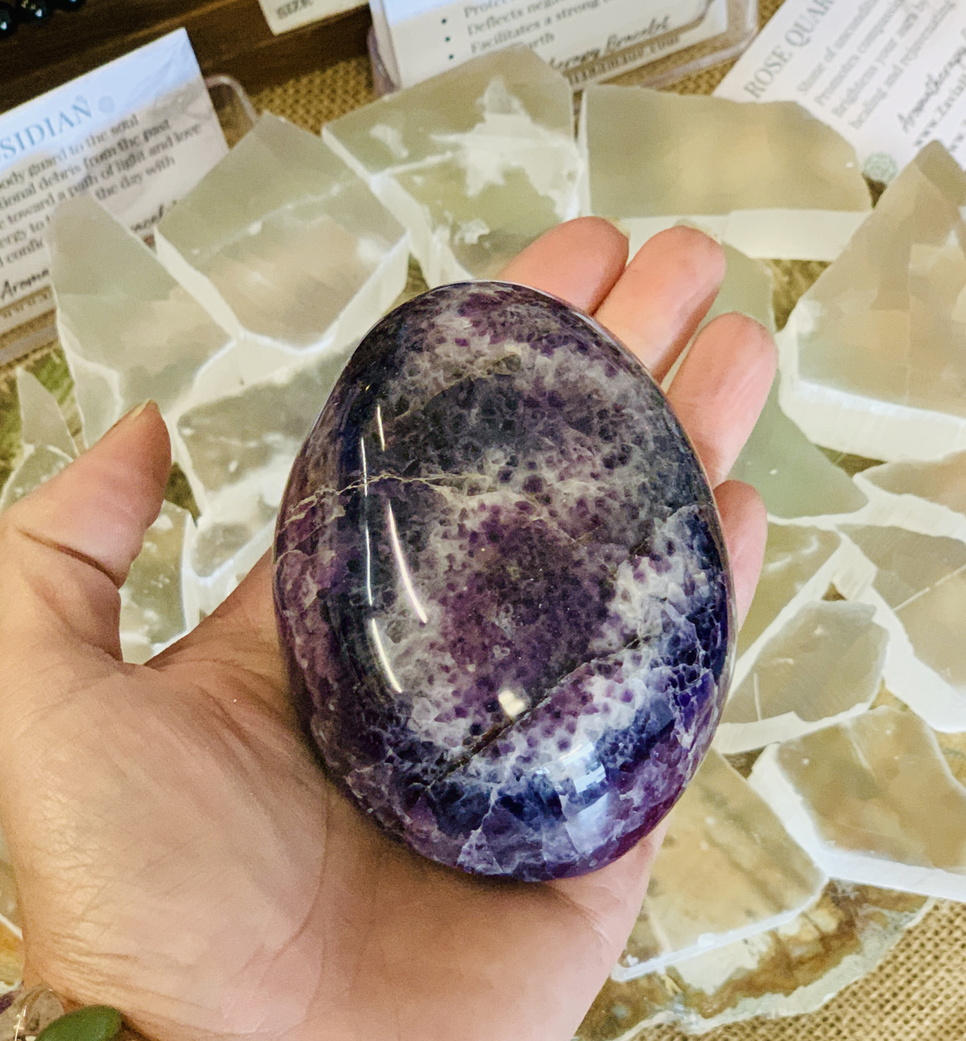 Crystals, Palmstones, Hearts and Free Forms