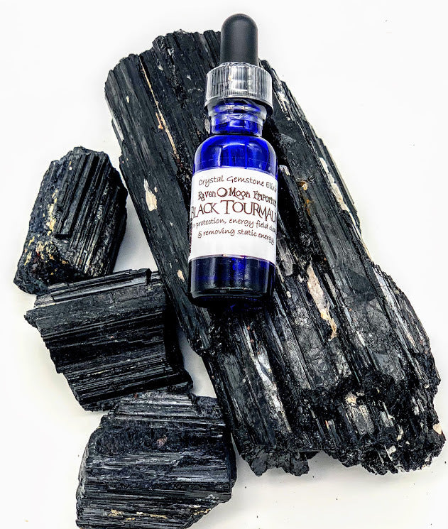 Black Tourmaline Crystal Elixir