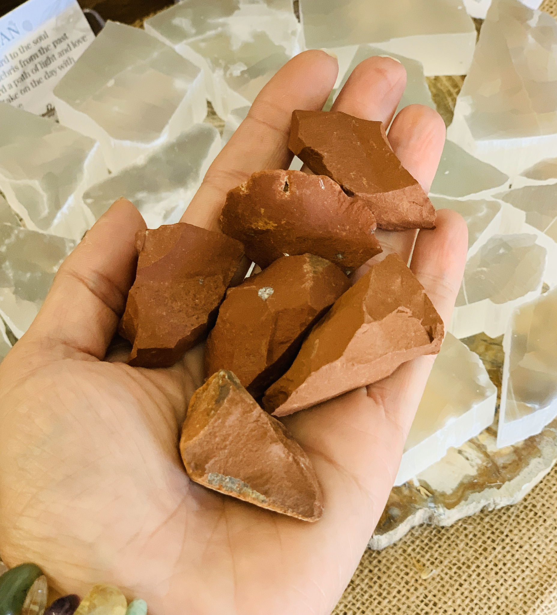 Red Jasper Grid (Tumbled), Gemstone Set