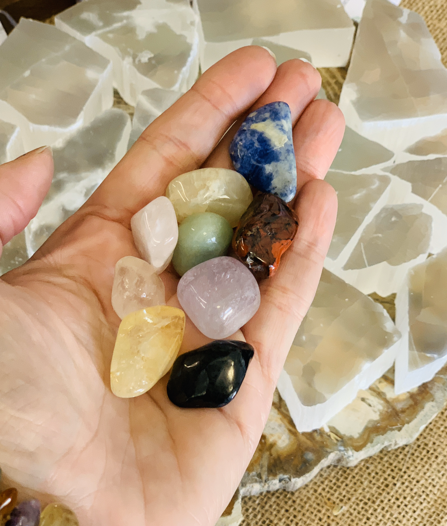 Crystal Bath Gemstone Set