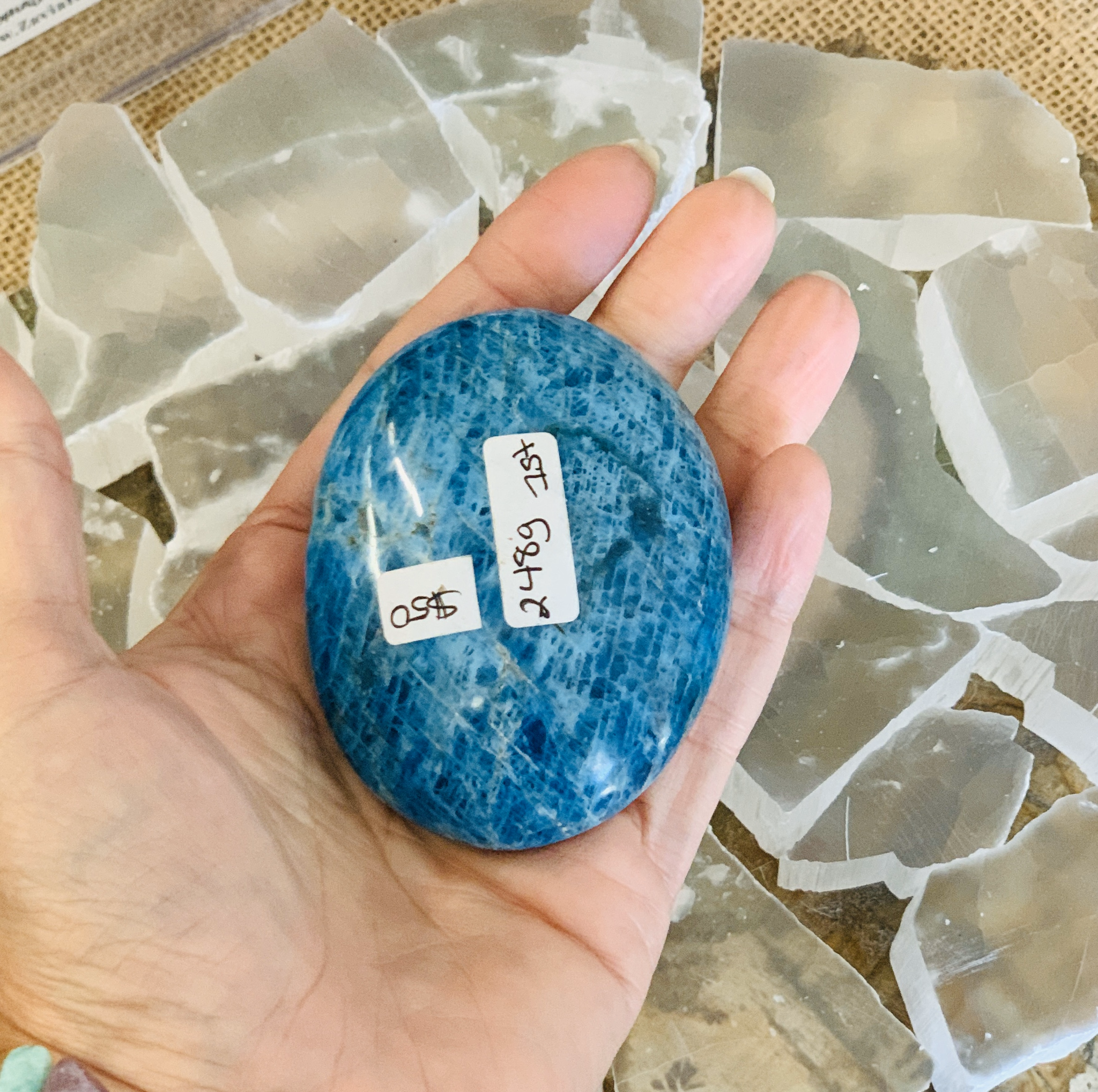 Apatite, Blue, Free Form (248g)