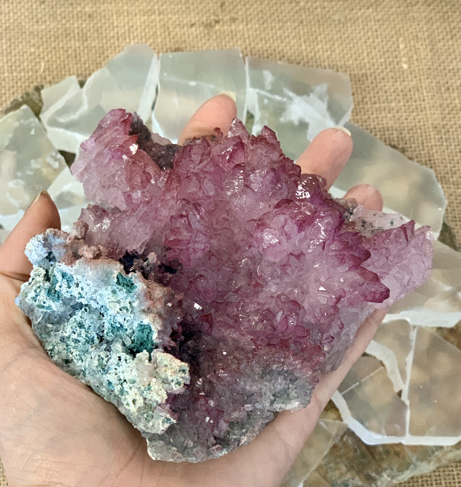 Quartz, Pink, Flowers, PQ003