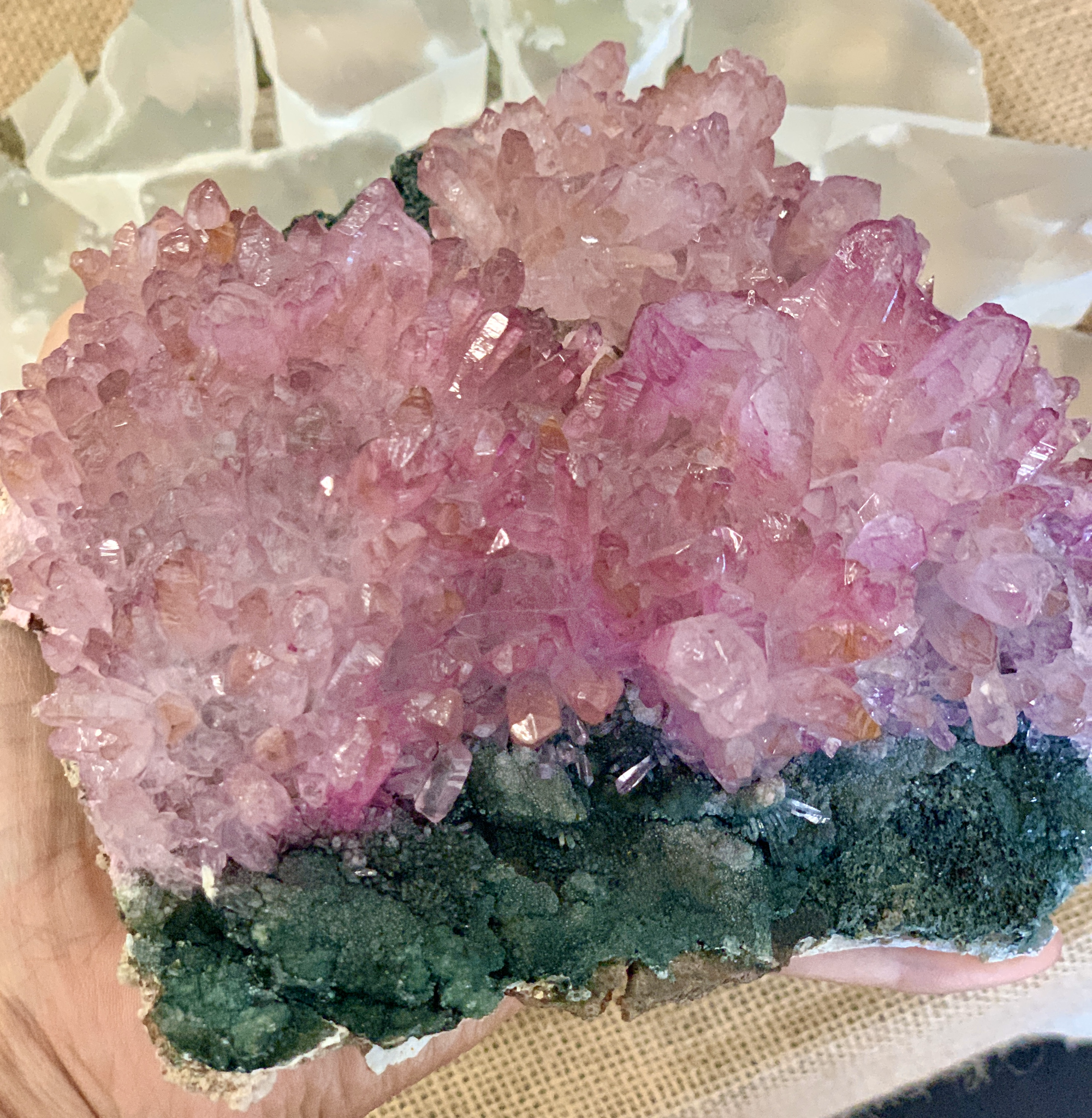 Quartz, Pink, Flowers, PQ002