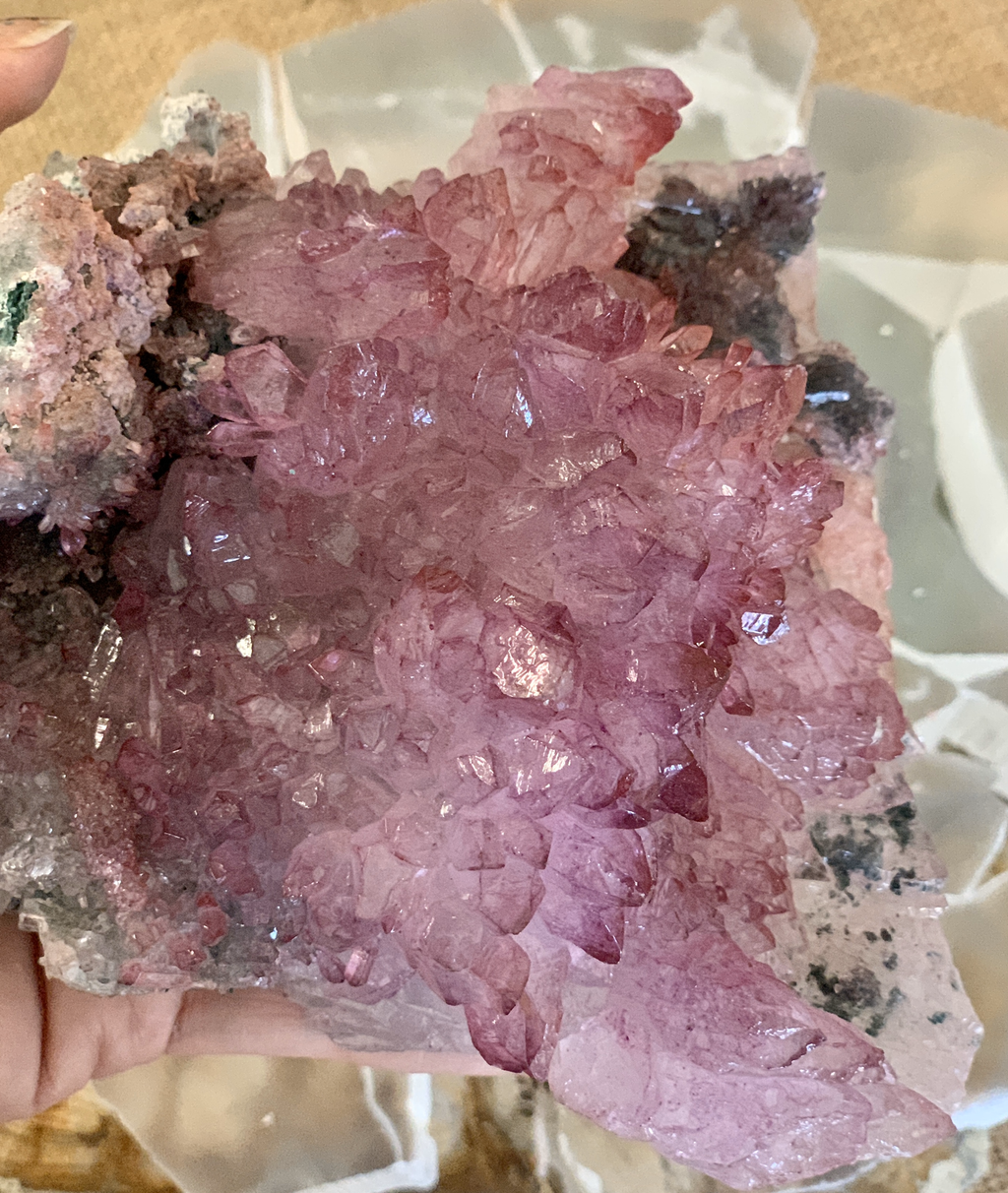 Quartz, Pink, Flowers, PQ002