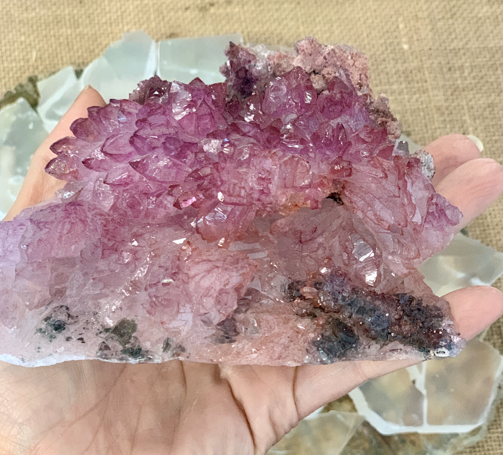 Quartz, Pink, Flowers, PQ003