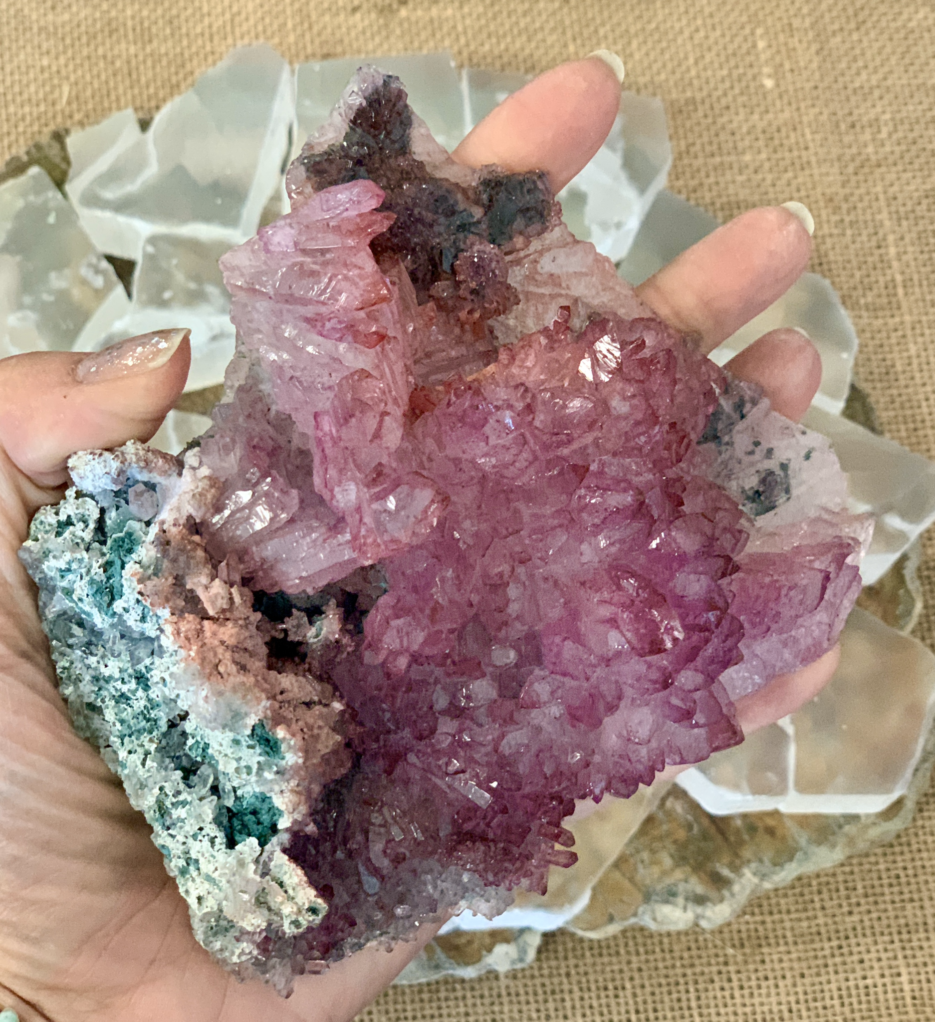 Quartz, Pink, Flowers, PQ003