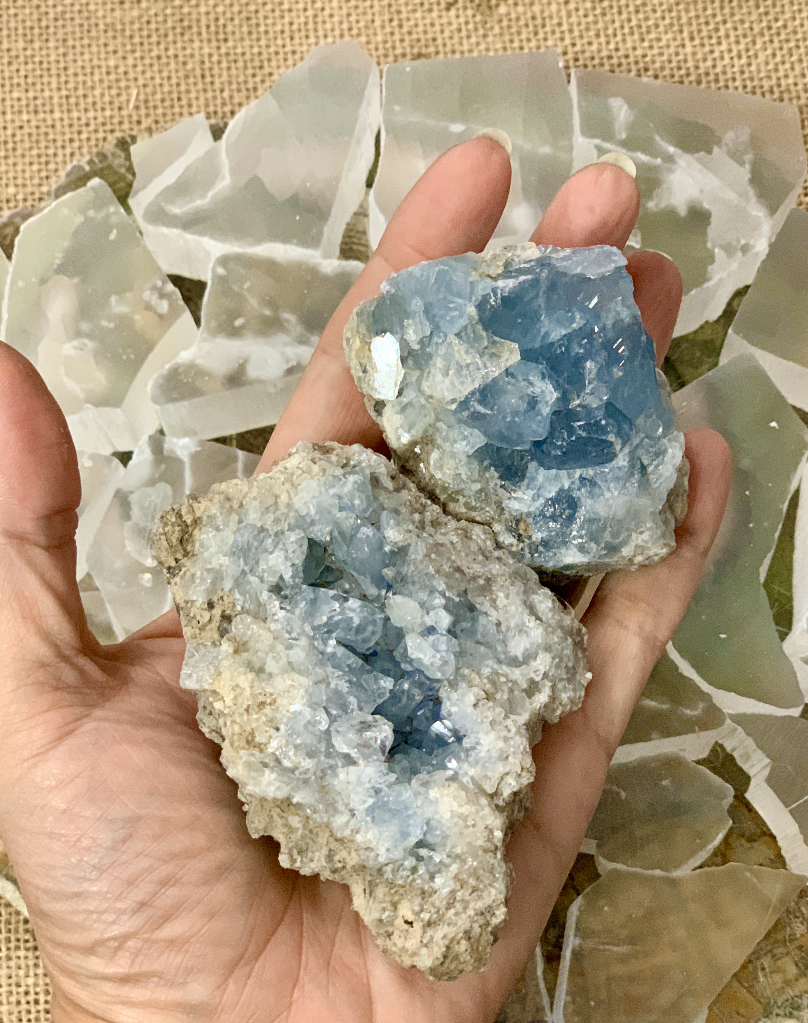 Celestite Clusters