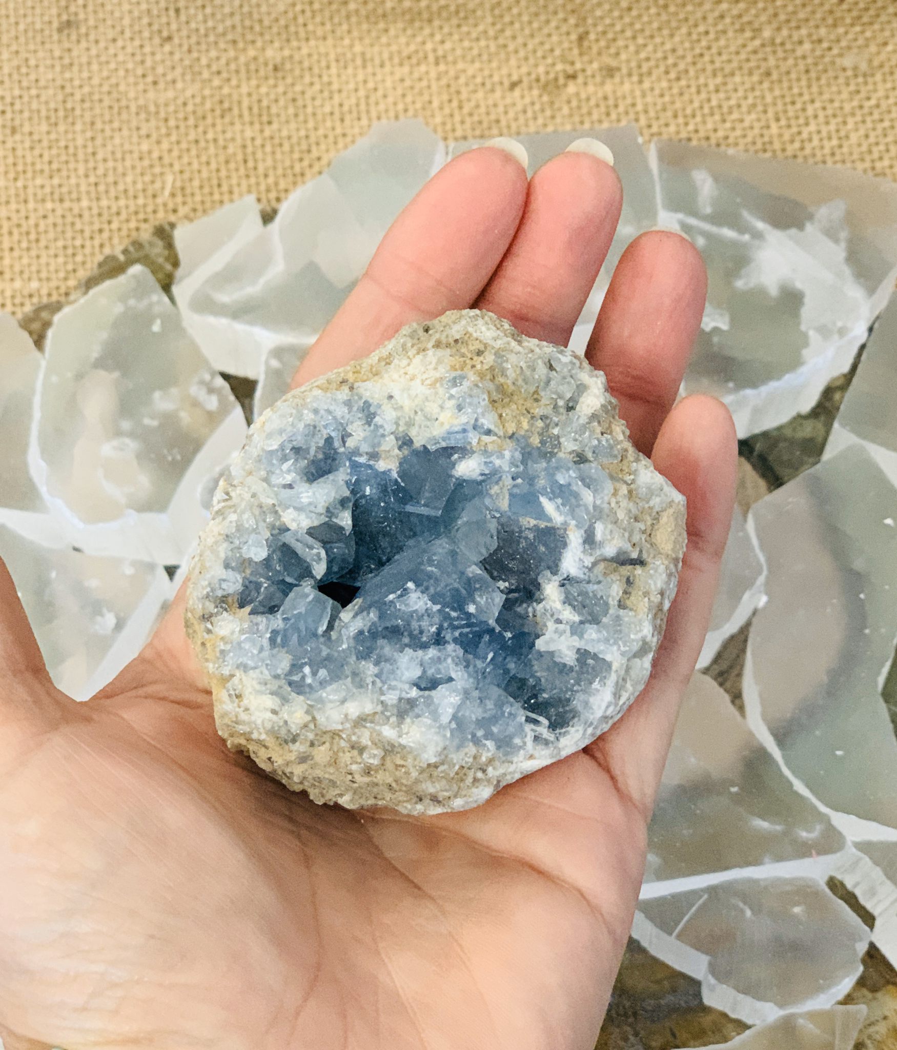 Celestite Clusters