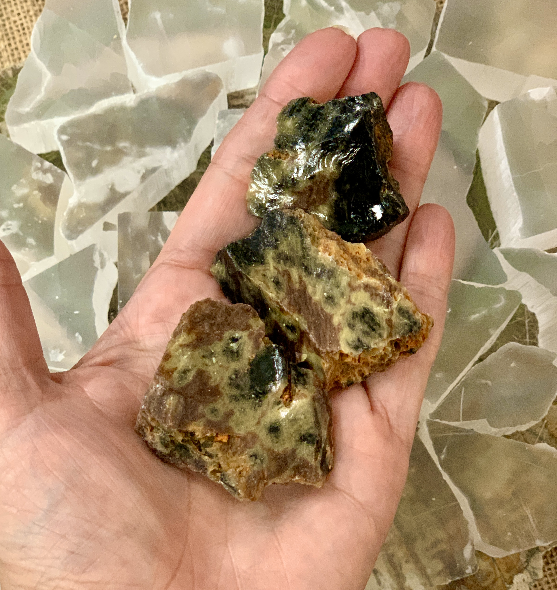 Obsidian, Snake Skin, Natural