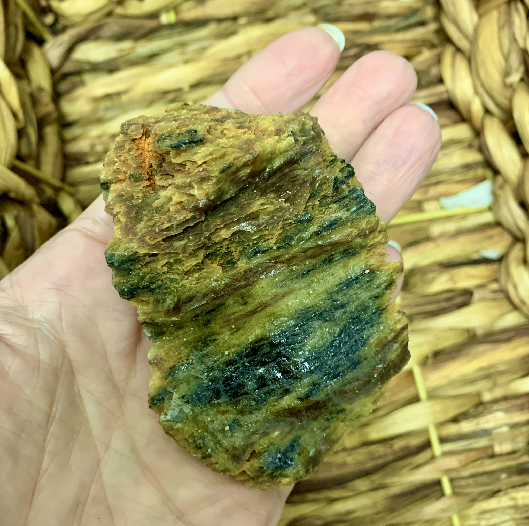 Obsidian, Snake Skin, Natural