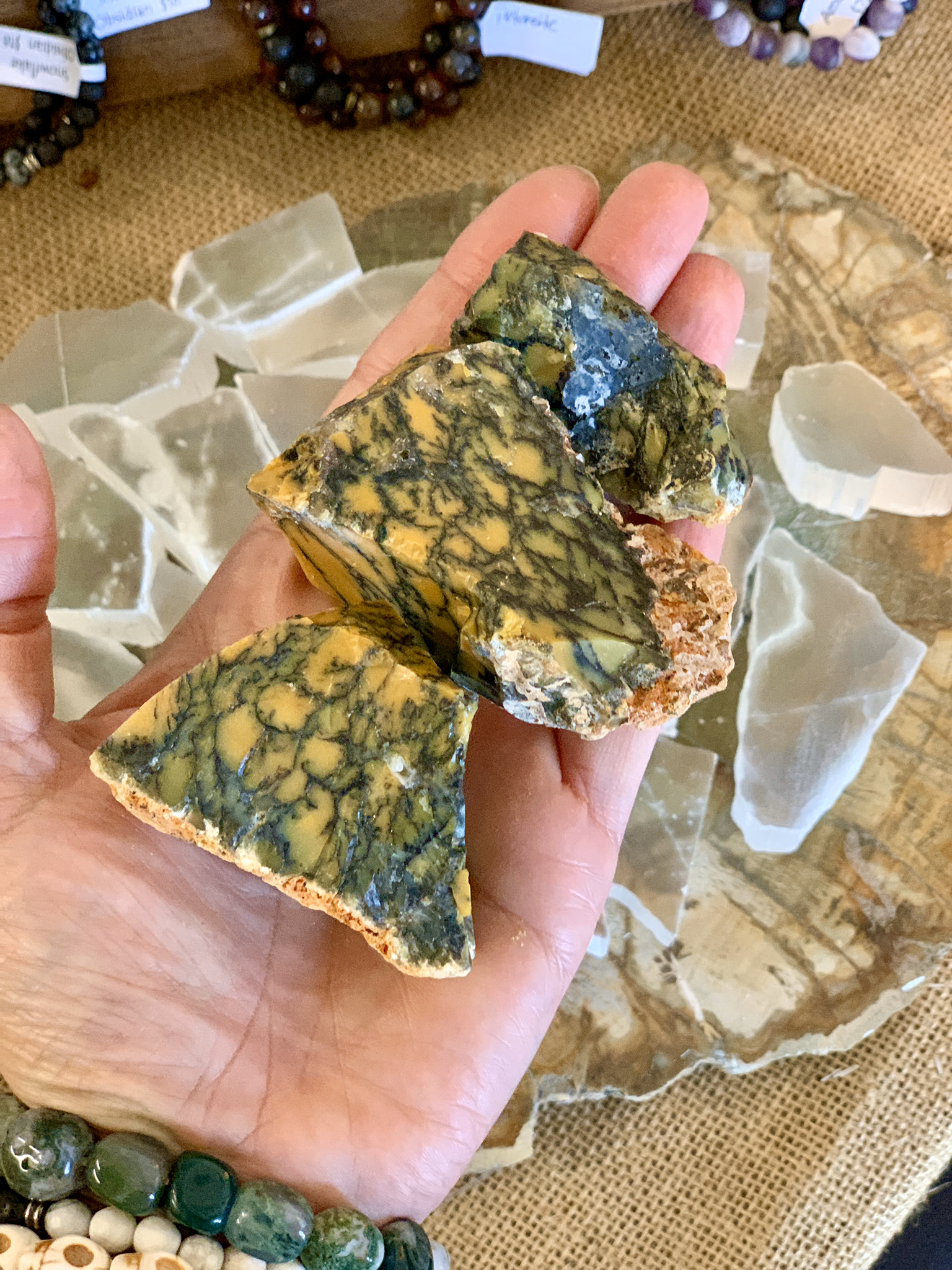 Opal, Dendritic Green, Natural