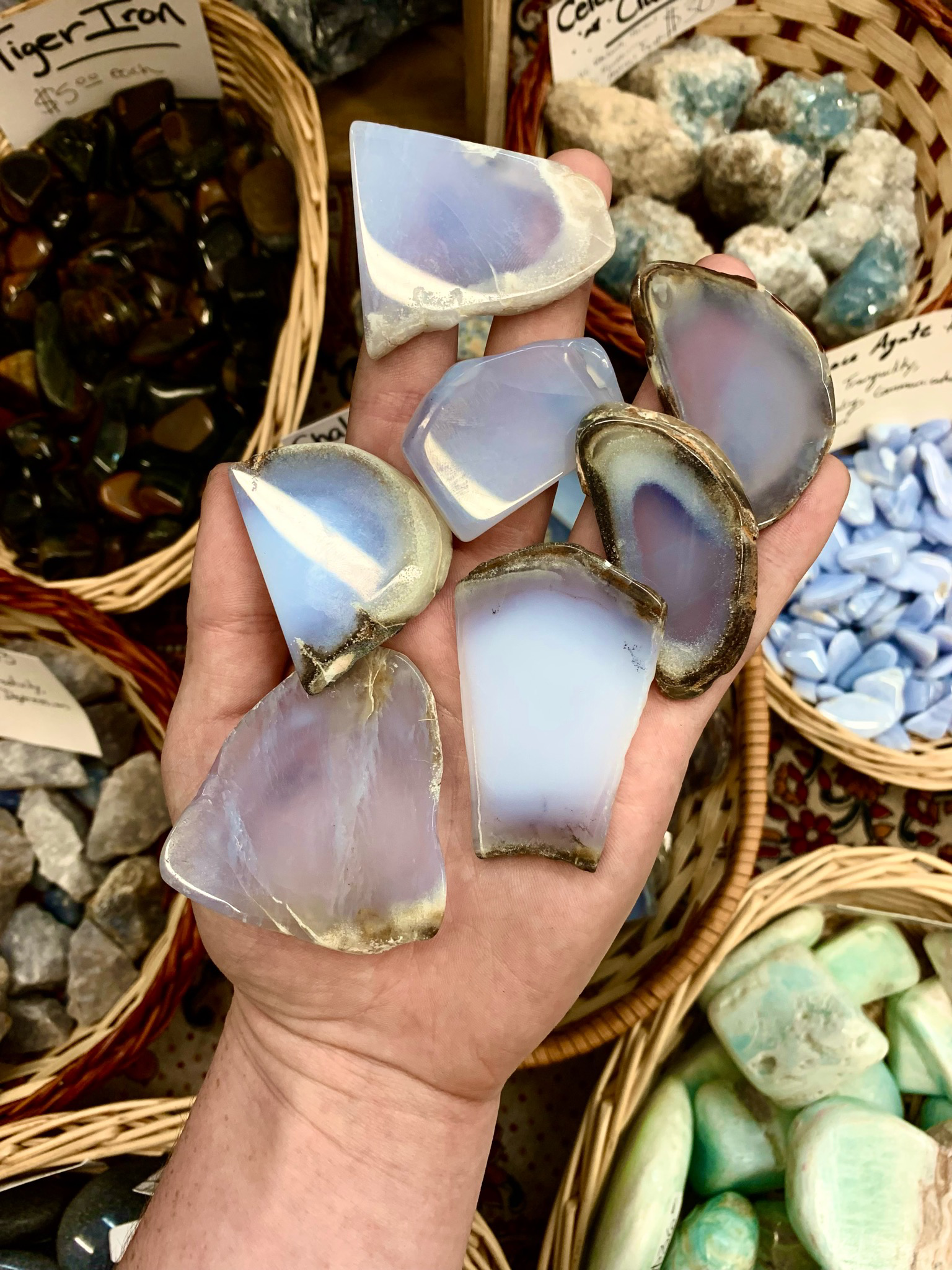 Chalcedony, Blue
