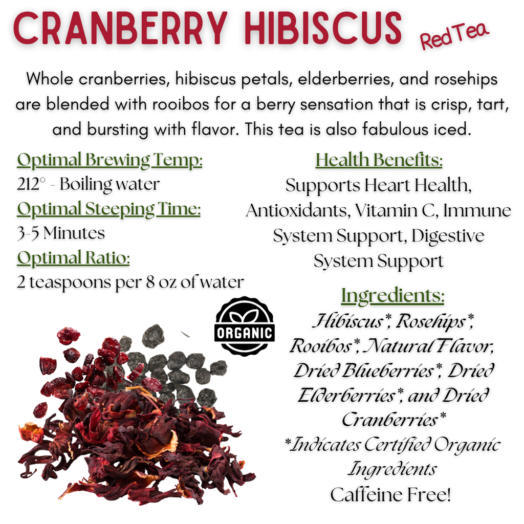 Cranberry Hibiscus Tea, Organic