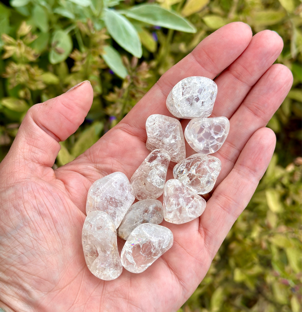 Quartz, Crackle, Tumbed