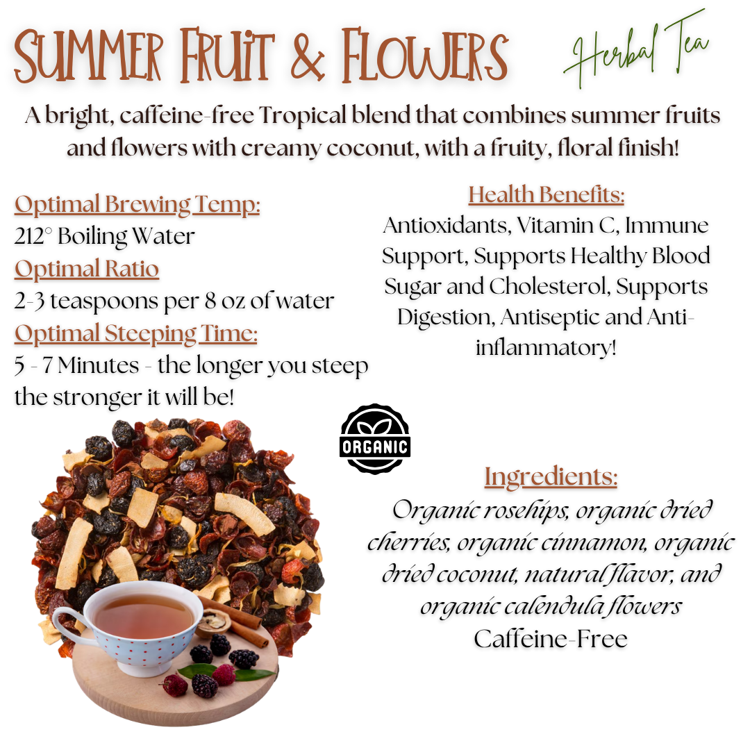 Summer Fruit and Flowers Tea, Organic