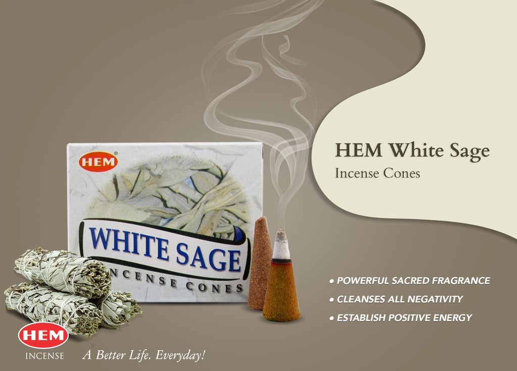 White Sage Cone Incense