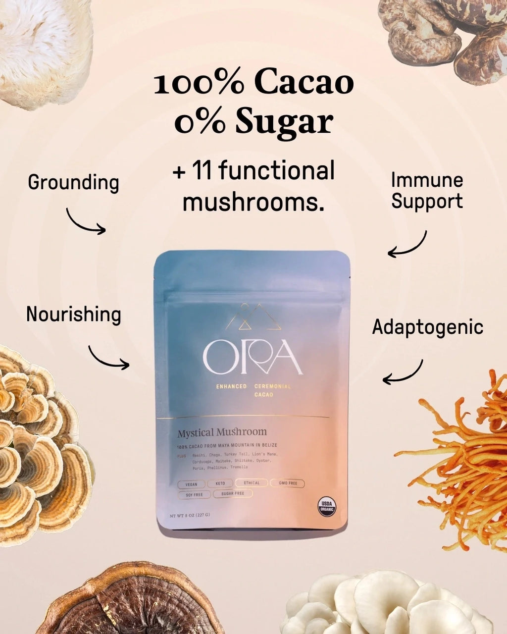 Mystical Mushroom Infused Cacao, Organic