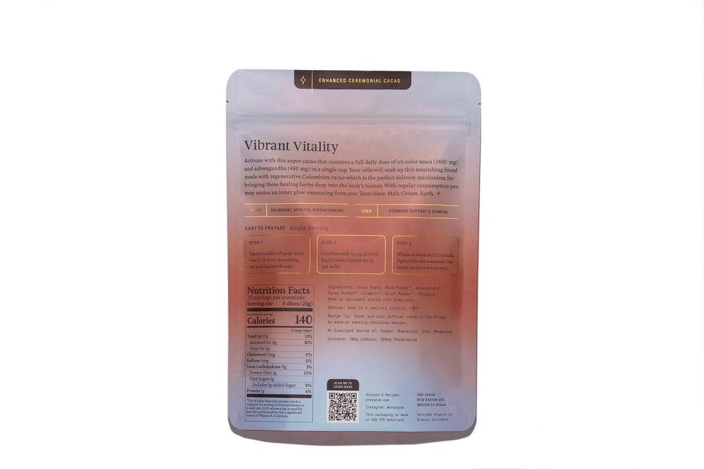 Vibrant Vitality Enhanced Cacao, Organic