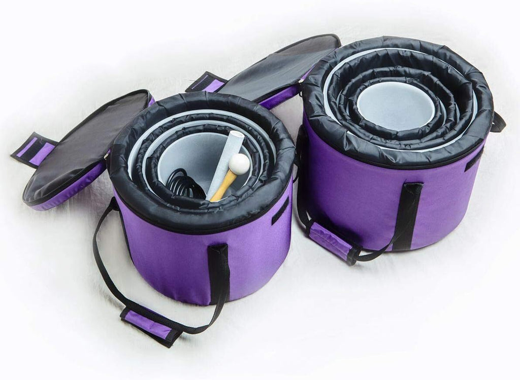 7 PCS Lotus Frosted Chakra Quartz Crystal Singing Bowls