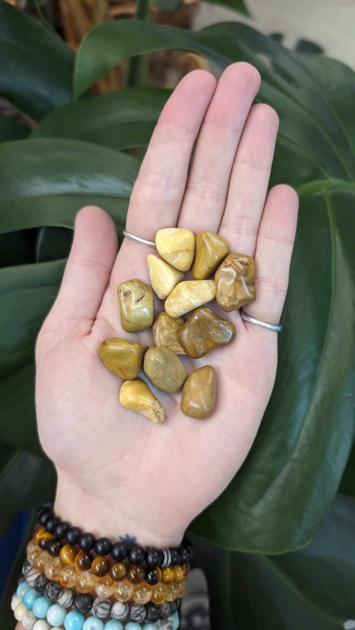 Jasper, Yellow, Tumbled