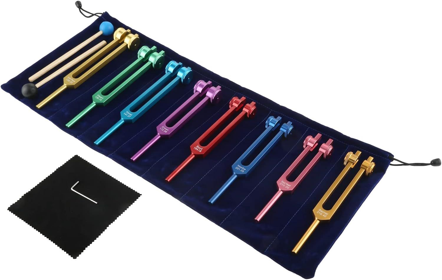 Chakra Weighted Tuning Forks Set