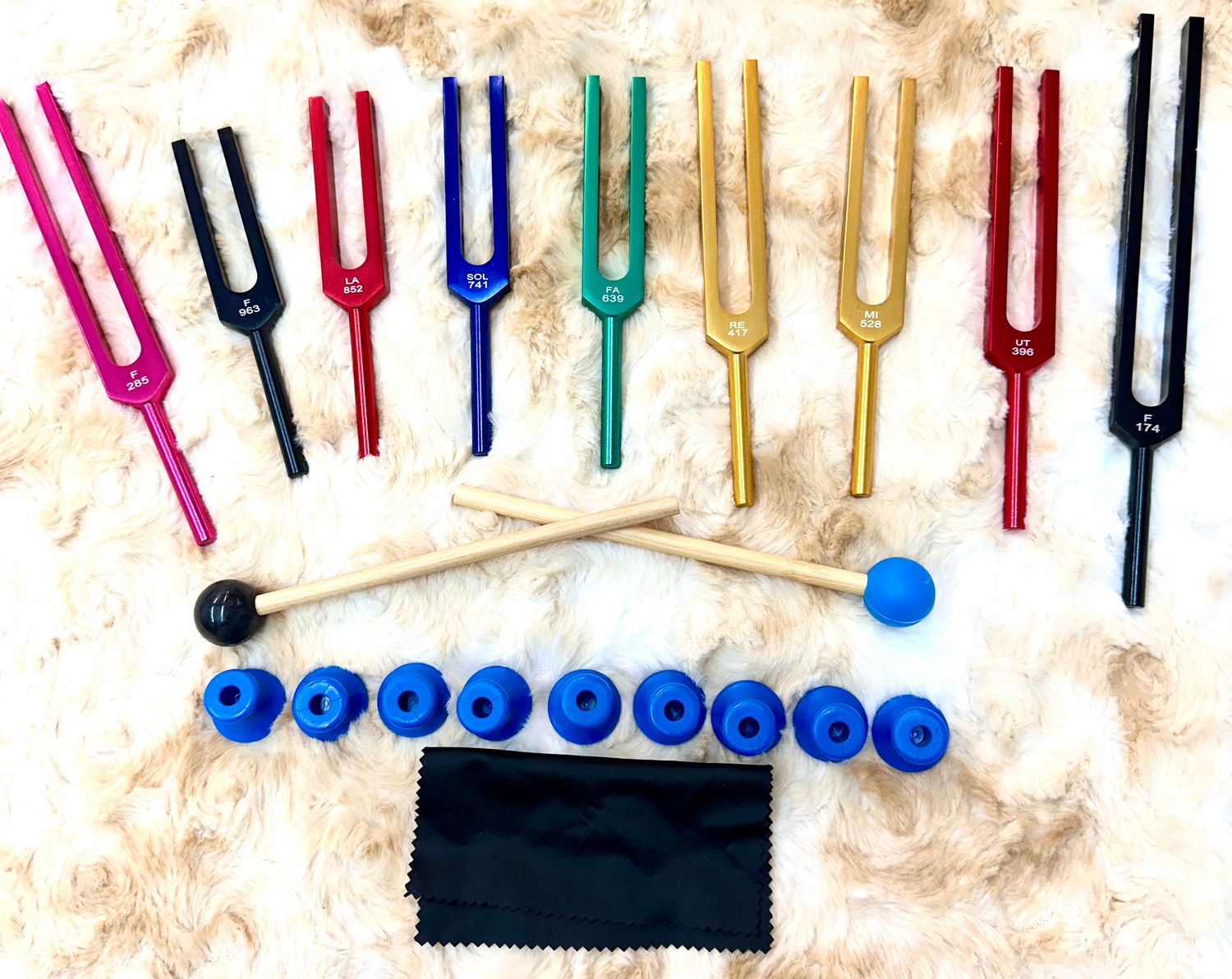 Solfeggio Unweighted Tuning Forks