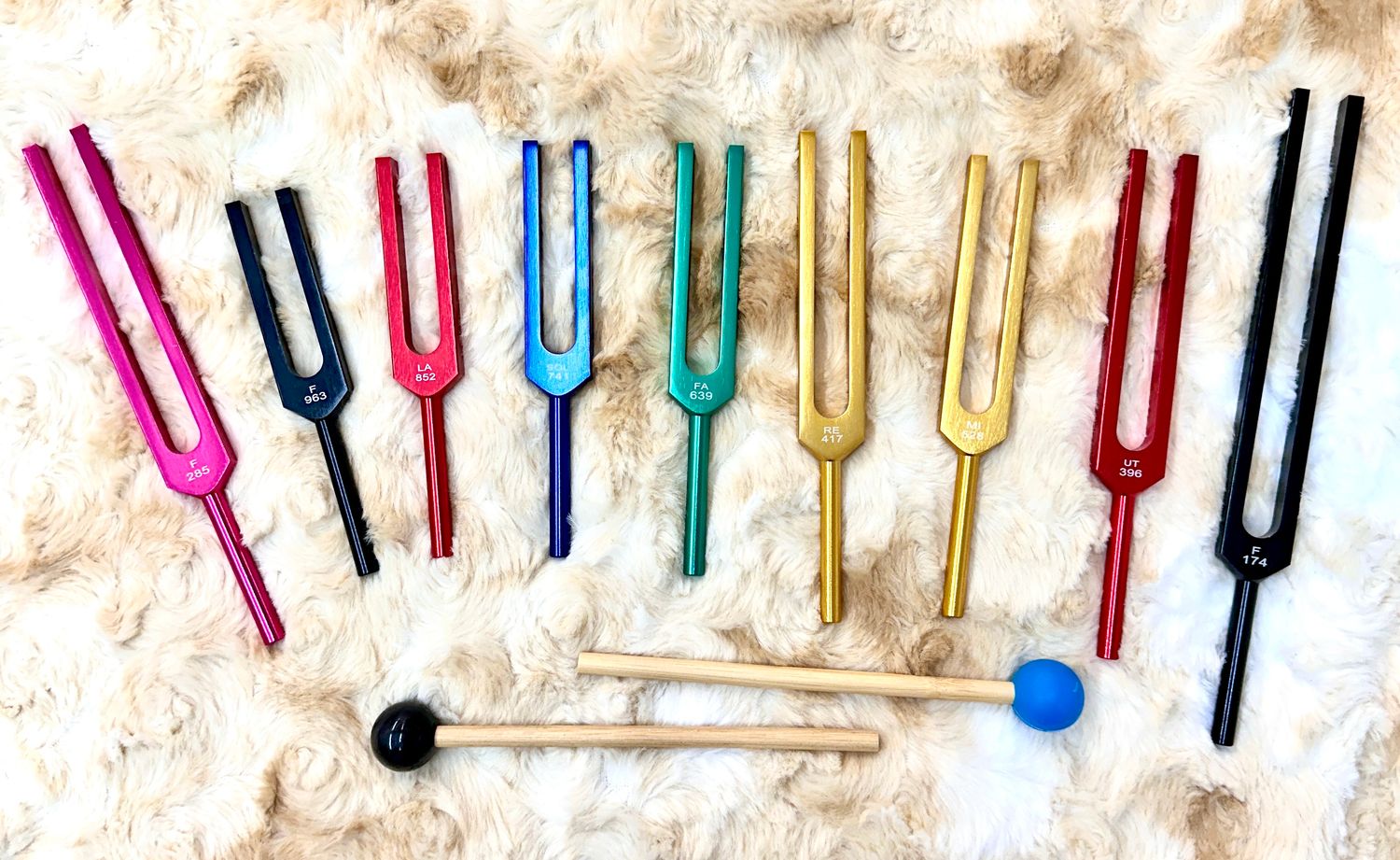 Solfeggio Unweighted Tuning Forks