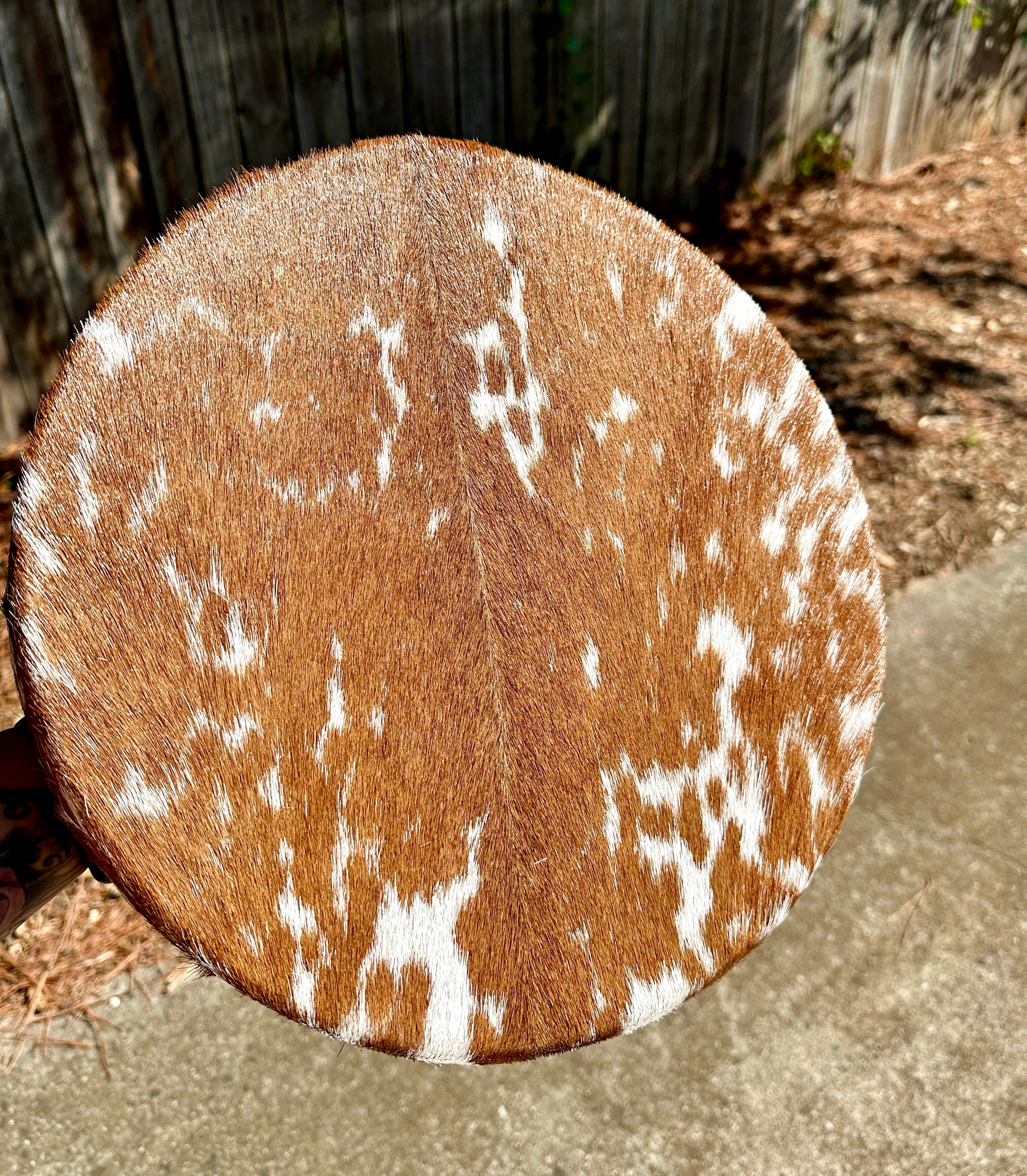 14" Goat Hide Drum (with Fur)