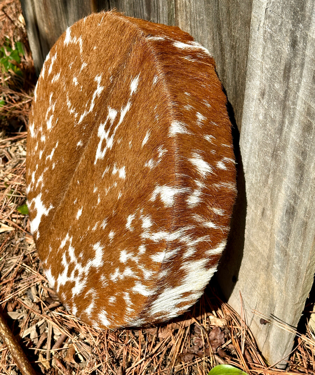 14" Goat Hide Drum (with Fur)