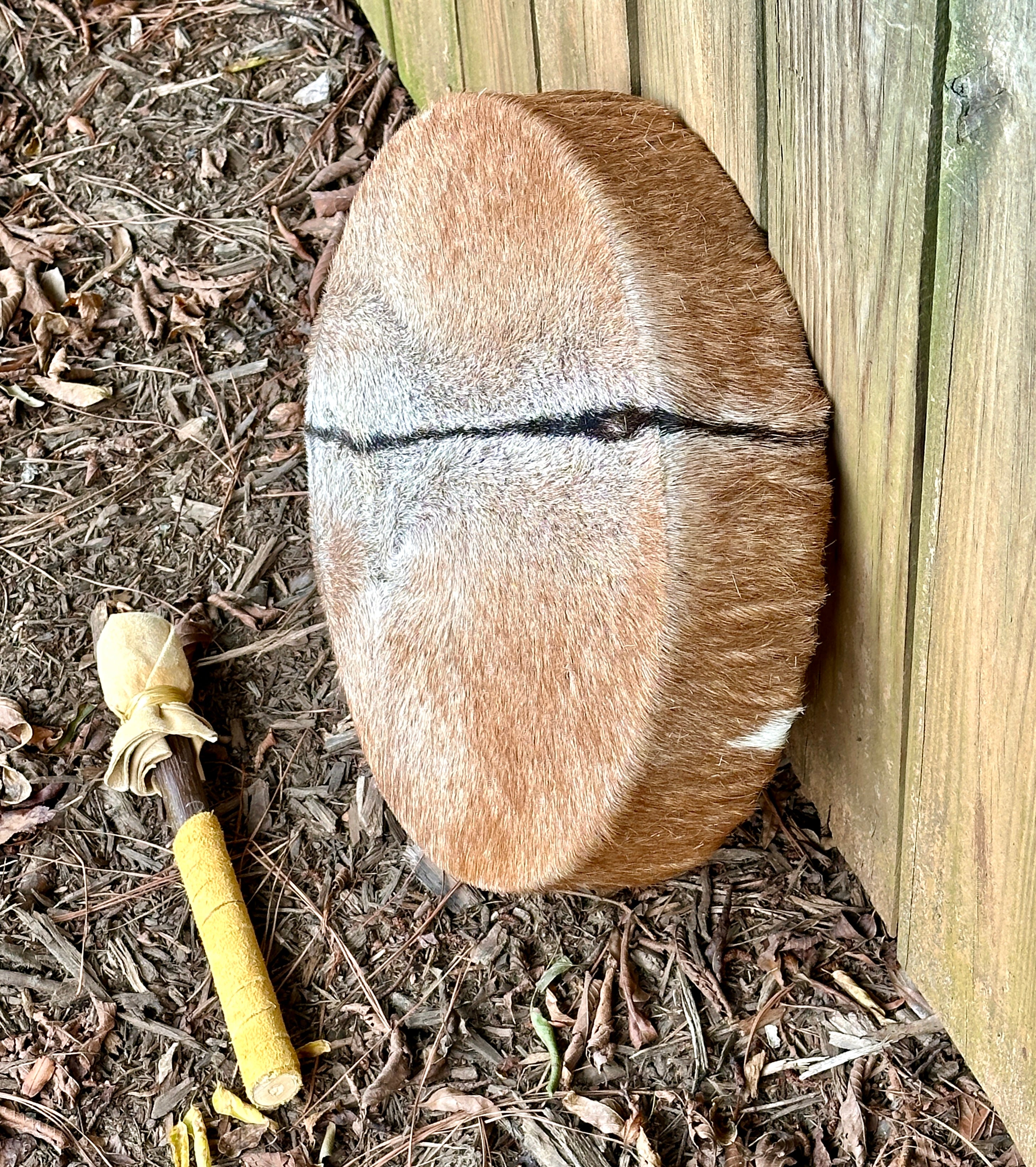 14" Goat Hide Drum (with Fur)