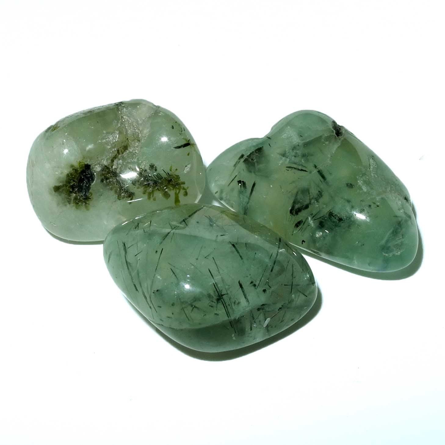 Prehnite (with Epidote), Tumbled