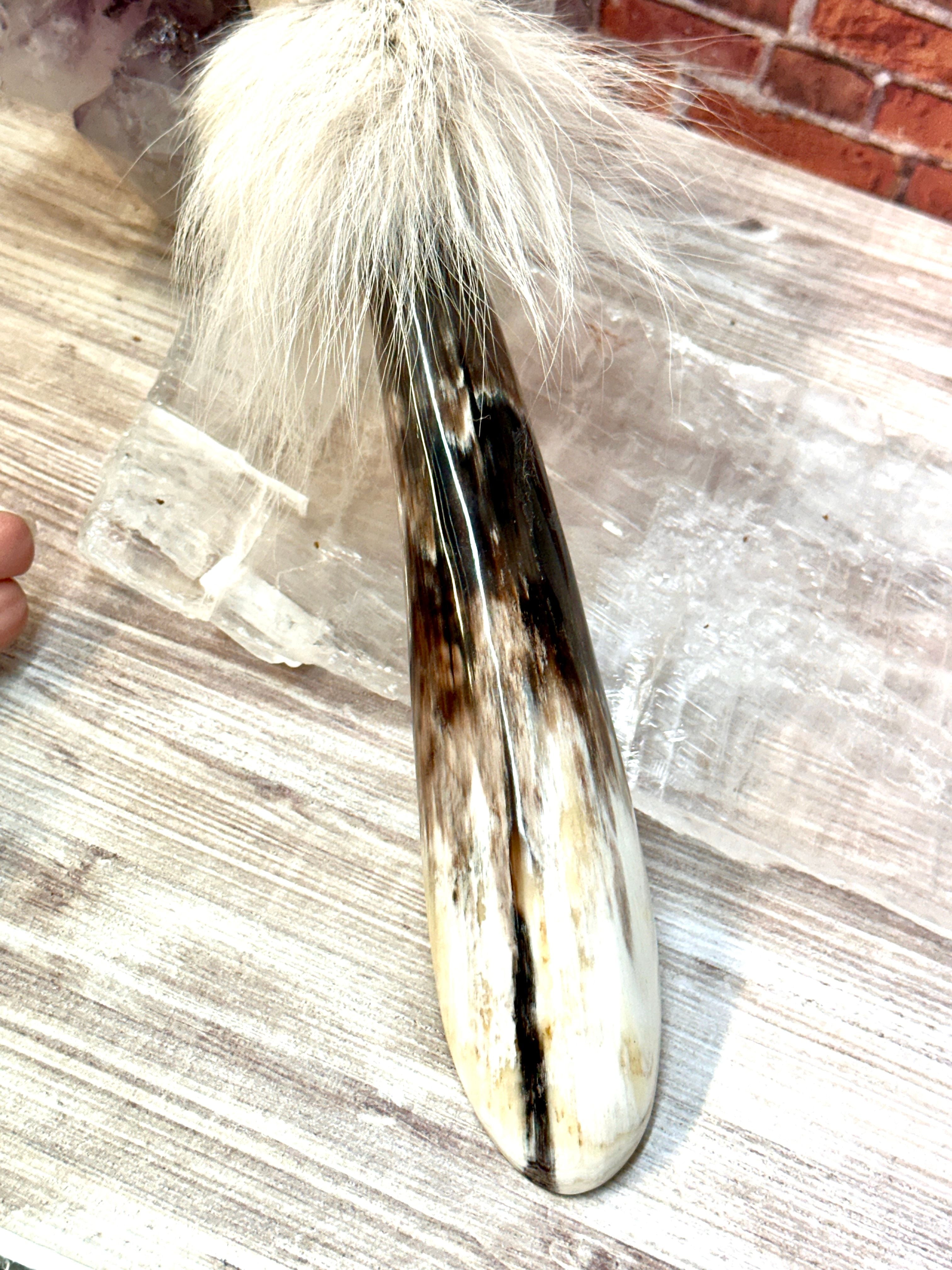Winter, Elk, and Buffalo Medicine Rattle