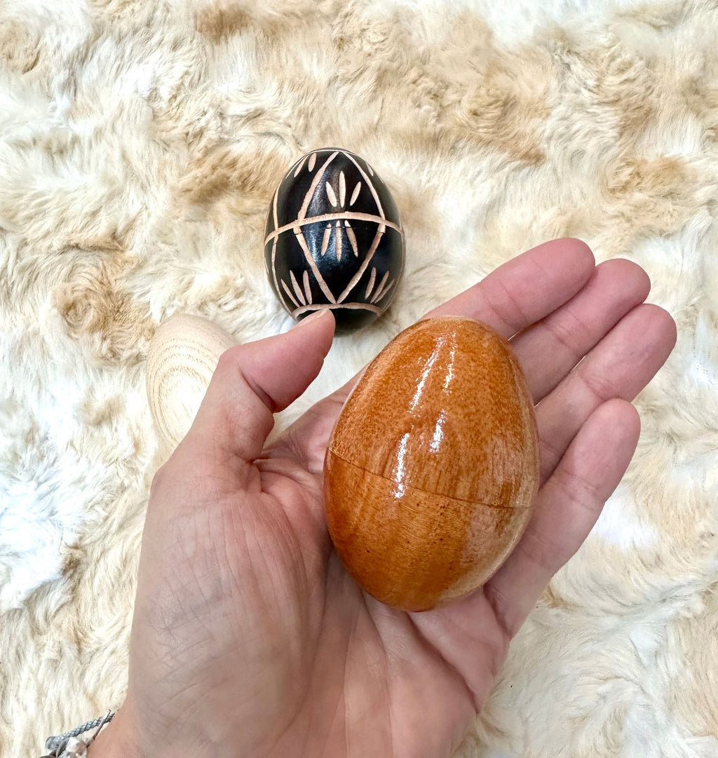 Egg Shakers, Wood, Assorted