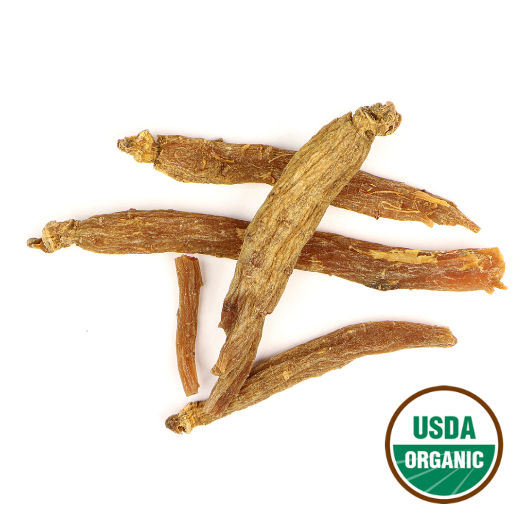 Red Ginseng Root, Whole (Organic)
