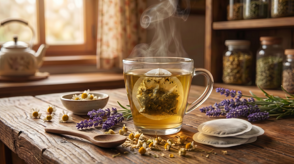Lavender Stress Support Tea Bags, Organic