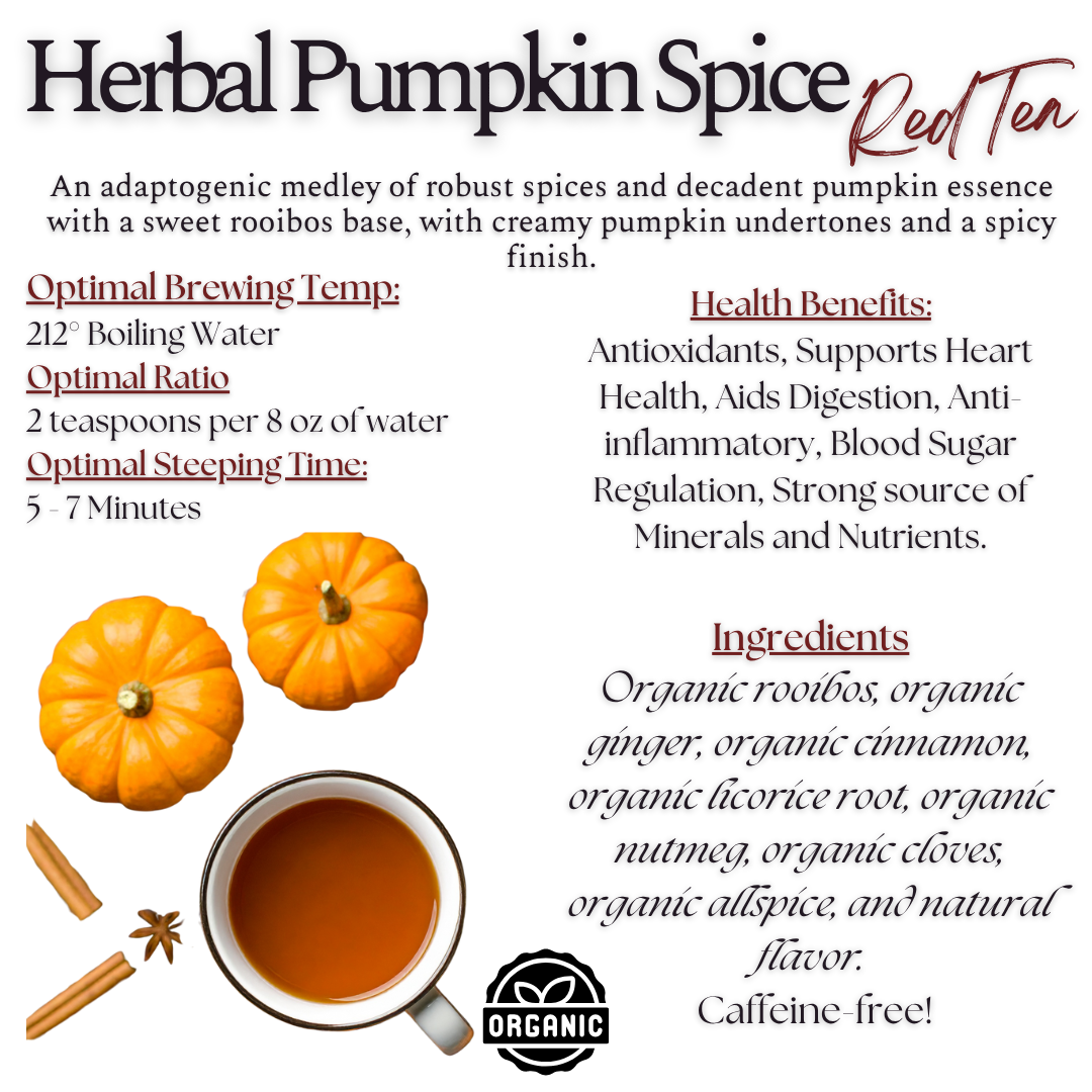 Herbal Pumpkin Spice Tea, Organic