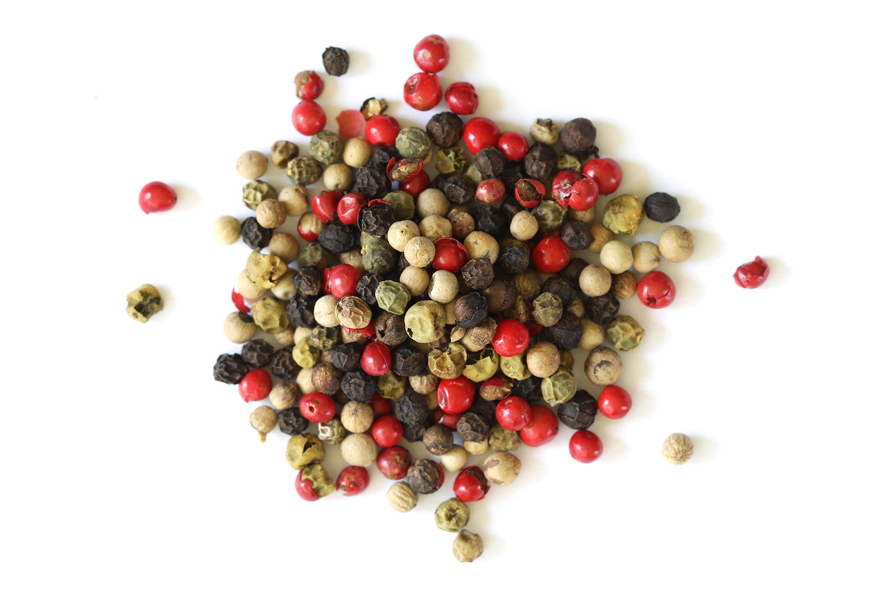 Peppercorns, Rainbow/4 Pepper Blend (Organic)
