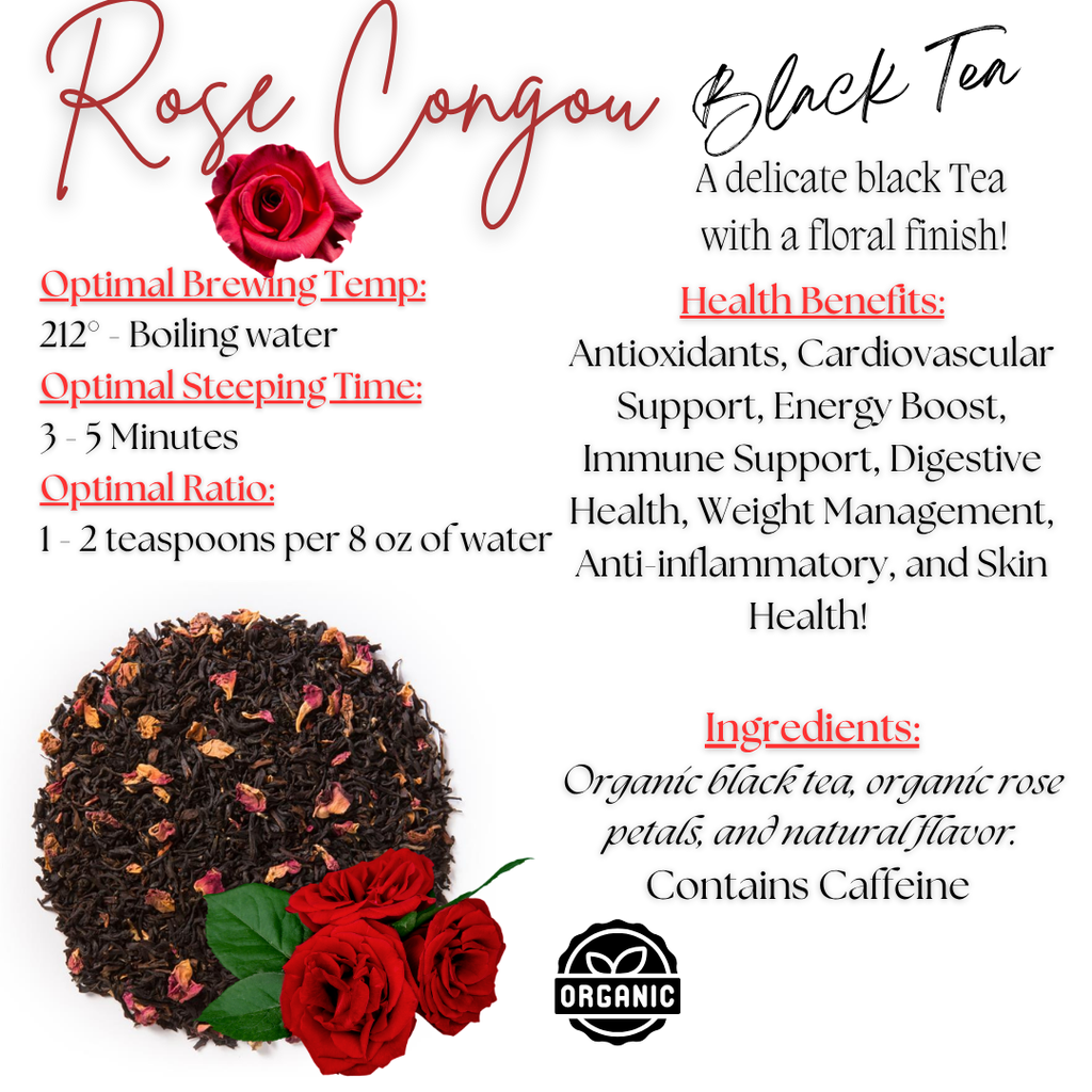 Rose Congou Tea, Organic
