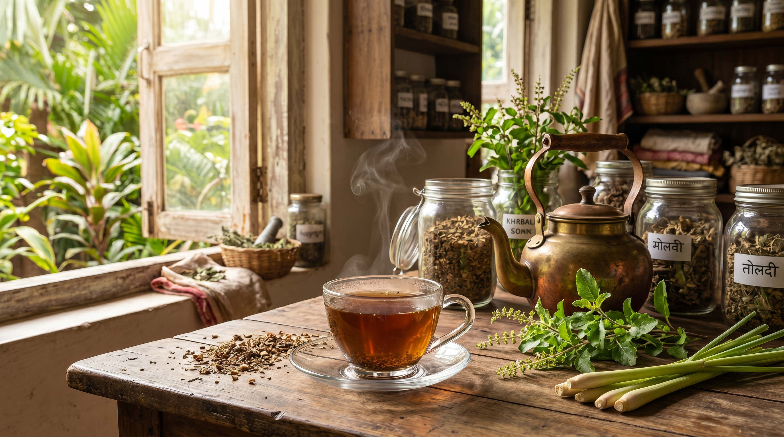 Tulsi Ginger Lemon Tea (Organic)