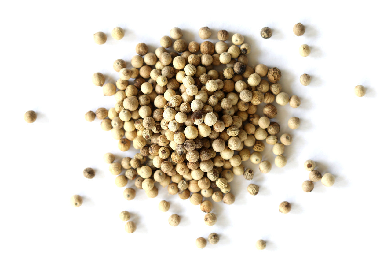 Peppercorns, White, Whole (Organic)
